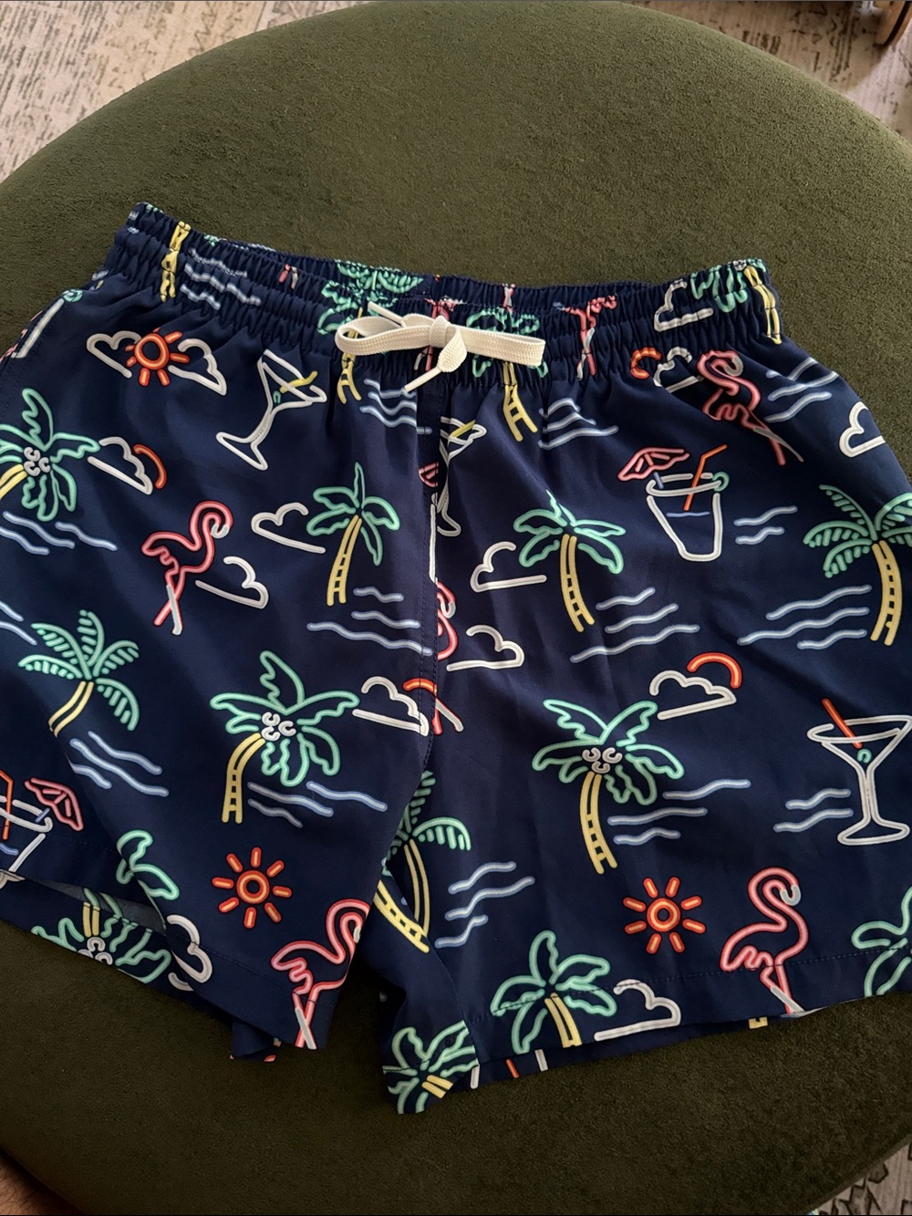 Chubbies Neon Lights Size Medium 5.5” Mesh Liner Barely Used